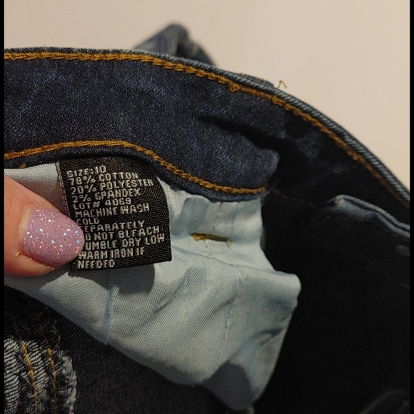 Denim Rivets Jeans size 10 - Picture 3 of 6